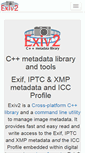 Mobile Screenshot of exiv2.org